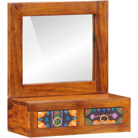 vidaXL Wall Cabinet Brown 40 x 20 x 50 cm Solid Acacia wood