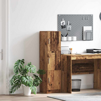 vidaXL Highboard Old wood 31.5 x 32 x 124 cm Engineered wood