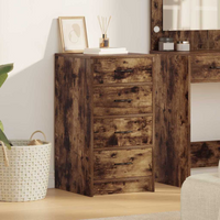 vidaXL Sideboard Smoked oak 40 x 41 x 75 cm Engineered wood