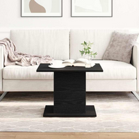 vidaXL Coffee Table Black Oak 55.5 x 55.5 x 40 cm Engineered Wood