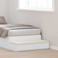 vidaXL Bed Drawers White 90 x 36.5 x 16.5 cm Engineered wood