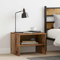 vidaXL Bedside Cabinet Old wood 40 x 40 x 30 cm Engineered wood