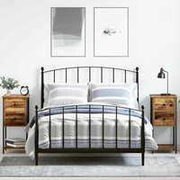vidaXL Bedside Cabinet 2 pcs Old wood 32 x 42 x 70 cm Engineered wood