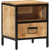 vidaXL Bedside Cabinet 40x35x50 cm Solid Wood Mango