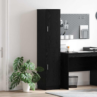 vidaXL Highboard Black oak 35 x 39 x 168 cm Engineered wood