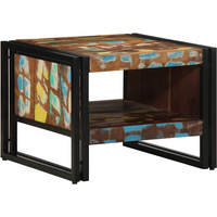 vidaXL Coffee Table Multicolour 50x50x38 cm Solid Wood Reclaimed