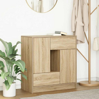 vidaXL Sideboard with Drawers and Doors Sonoma Oak 70.5x34x74.5 cm