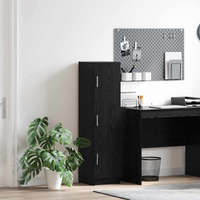 vidaXL Highboard Black oak 31.5 x 32 x 124 cm Engineered wood