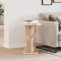 vidaXL Side Table Natural 39.5 x 39.5 x 53.5 cm Solid pine wood