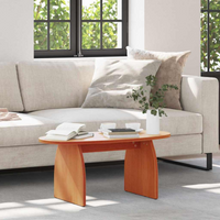 vidaXL Coffee Table Wax Brown Solid Pine Wood