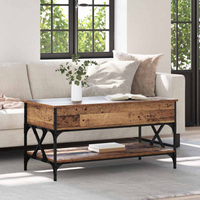 vidaXL Coffee Table Old Wood 100 x 50 x 50 cm Engineered Wood