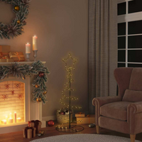 vidaXL LED Christmas Tree 80 LEDs Warm White 120 cm