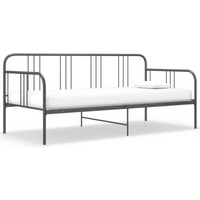 vidaXL Sofa Bed Frame without Mattress Grey Metal 90x200 cm