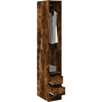 vidaXL Wardrobe Smoked Oak 30x50x200 cm Engineered Wood