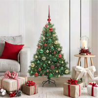 Artificial Christmas Tree with 150 LEDs PE and PVC