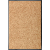 vidaXL Doormat Washable Cream 60x90 cm