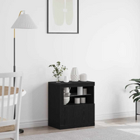 vidaXL Sideboard Black 60.5 x 37 x 67 cm Engineered wood