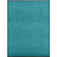 vidaXL Doormat Washable Cyan 90x120 cm
