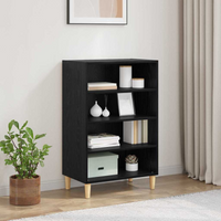 vidaXL Sideboard Black oak 57 x 35 x 89.5 cm Engineered wood