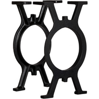 vidaXL Bench Legs 2 pcs O-Frame Cast Iron