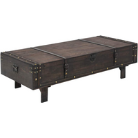 vidaXL Coffee Table Plywood Vintage Style 120x55x35 cm