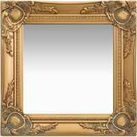 vidaXL Wall Mirror Baroque Style 40x40 cm Gold