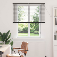 vidaXL Venetian Blind Manual Adjustable Silver Grey 150 x 110 cm PVC