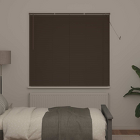 vidaXL Venetian Blind Manual Dark Brown with Pattern 150 x 140 cm PVC