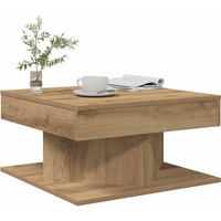 vidaXL Coffee Table Artisan Oak 55x55x30 cm Engineered Wood