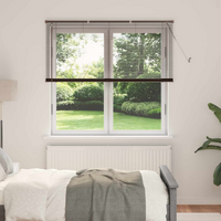 vidaXL Venetian Blind Manual Adjustable Dark Brown 160 x 150 cm PVC