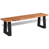 vidaXL Bench Solid Acacia Wood 145 cm