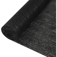vidaXL Privacy Net Black 1.2x50 m HDPE 195 g/m²