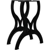 vidaXL Dining Table Legs 2 pcs X-Frame Cast Iron