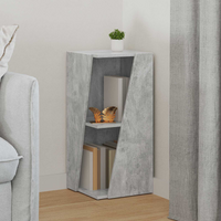 vidaXL Side Shelf Concrete Grey 33 x 32 x 70.5 cm Engineered Wood