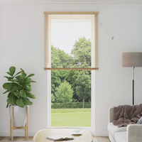 vidaXL Venetian Blind Manual Light Brown with Pattern 213 x 70 cm PVC
