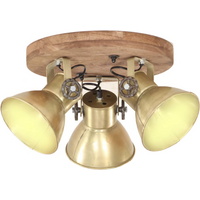 vidaXL Industrial Ceiling Lamp 25 W Brass 42x27cm E27