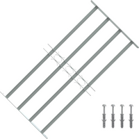 Adjustable Security Grille for Windows with 4 Crossbars 700-1050 mm