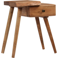 vidaXL Bedside Table Solid Acacia Wood 45x32x55 cm