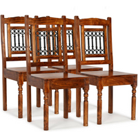 vidaXL Dining Chairs 4 pcs Solid Wood Classic