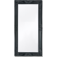 vidaXL Wall Mirror Baroque Style 100x50 cm Black