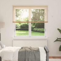 vidaXL Venetian Blind Manual Light Brown with Pattern 150 x 130 cm PVC