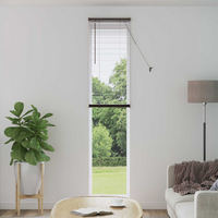 vidaXL Venetian Blind Manual Dark Brown with Pattern 213 x 60 cm PVC