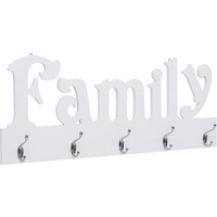 vidaXL Wall Mounted Coat Rack FAMILY 74x29.5 cm
