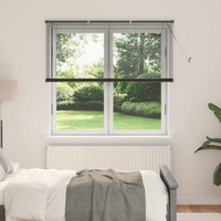 vidaXL Venetian Blind Manual Adjustable Silver Grey 150 x 130 cm PVC