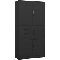 vidaXL Office Cabinet Anthracite 90x40x180 cm Steel