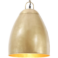 vidaXL Industrial Hanging Lamp 25 W Brass Round 32 cm E27