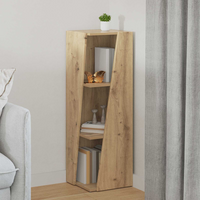 vidaXL Side Shelf Artisan Oak 33 x 32 x 100.5 cm Engineered Wood