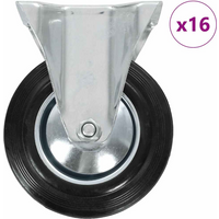 vidaXL 16 pcs Fixed Casters 160 mm