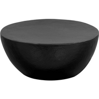 vidaXL Coffee Table Hammered Aluminium 70x30 cm Black