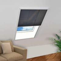 vidaXL Plisse Insect Screen for Windows Aluminium 80x100 cm